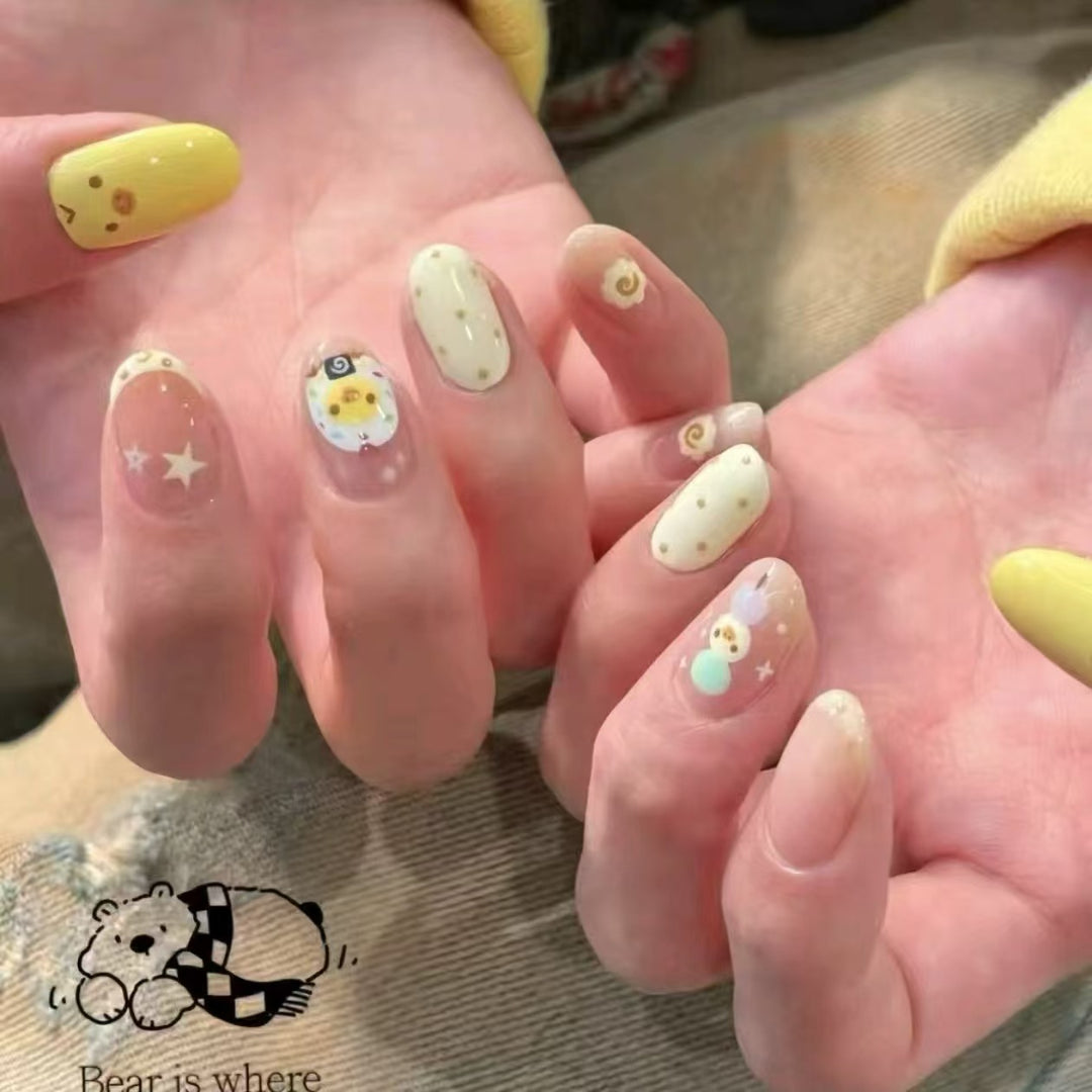 Creative Cartoon Press-On Nail Art Kalsten