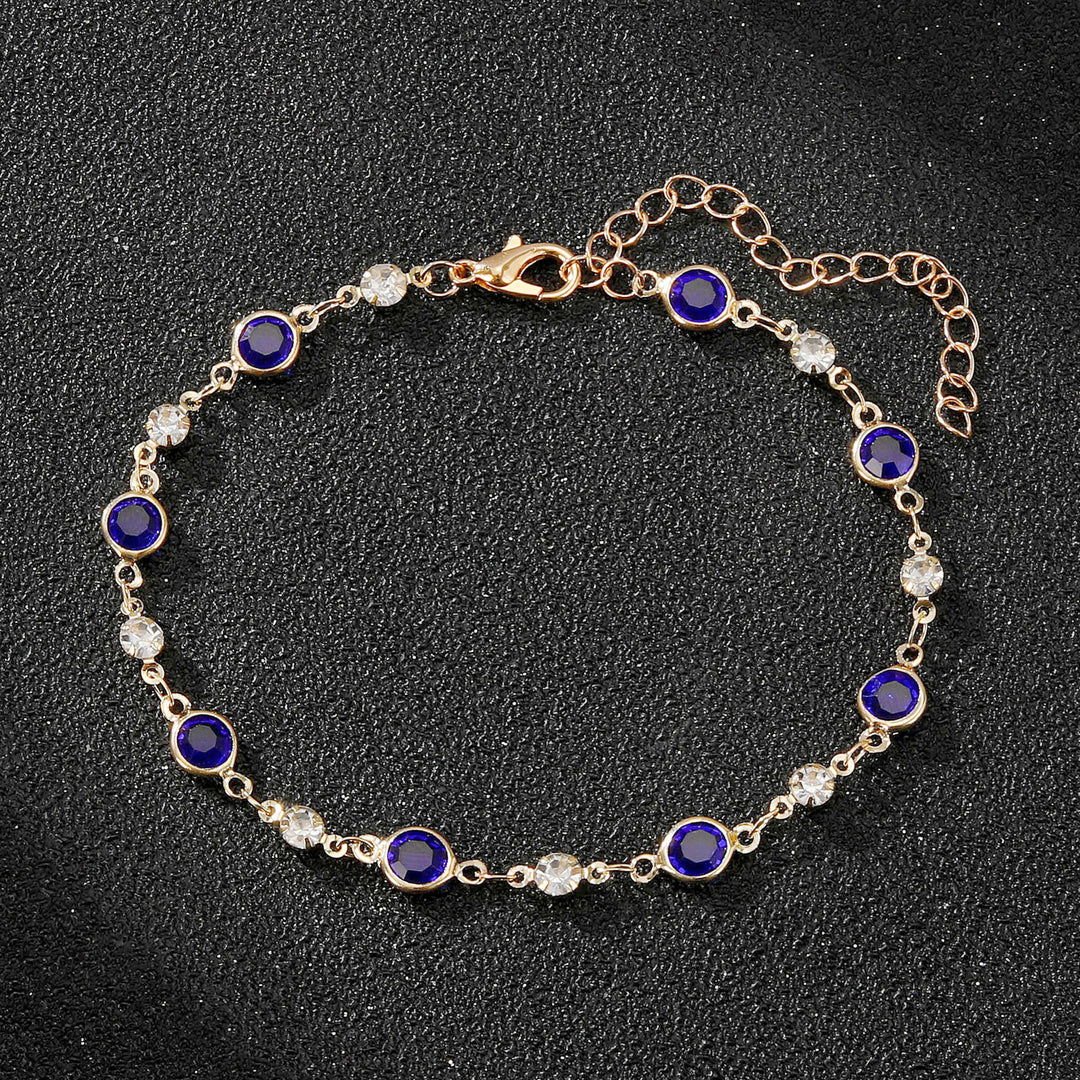 Elegant Rhinestone Chain Anklet Kalsten
