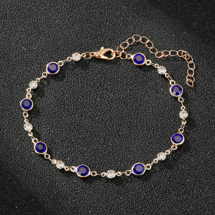 Elegant Rhinestone Chain Anklet Kalsten