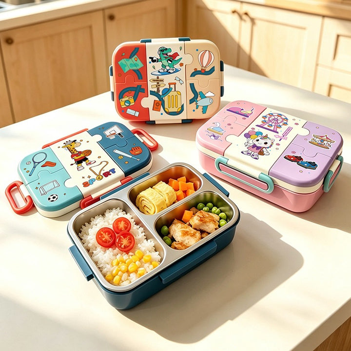 Sport-Themed Multi-Compartment Lunch Box