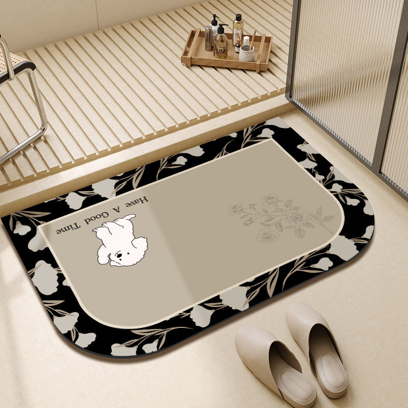 Playful Pet-Themed Welcome Mat