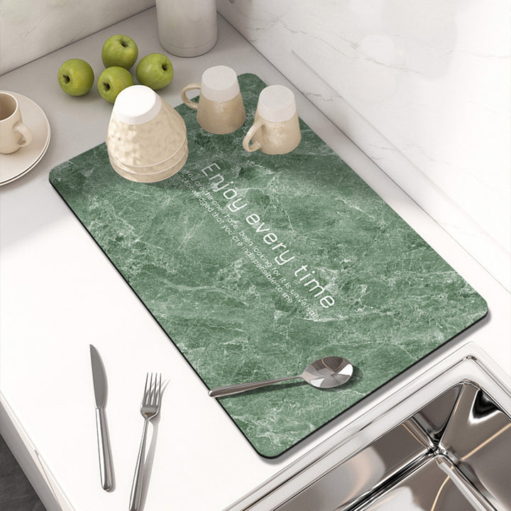 Elegant Marble Print Table Mat