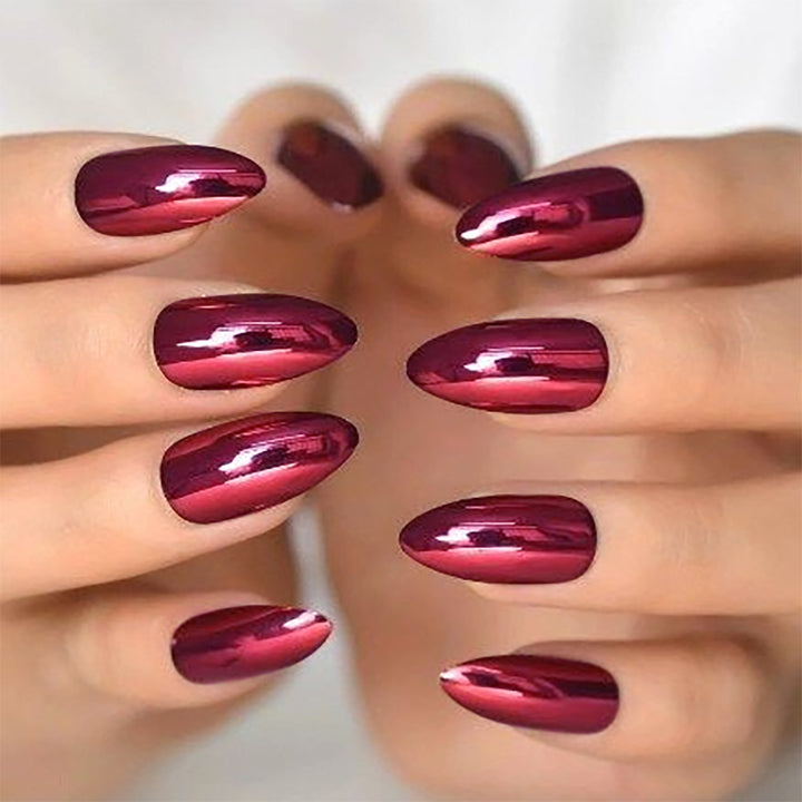 Premium Glossy Almond-Shaped Press-On Nails Kalsten 1787225060