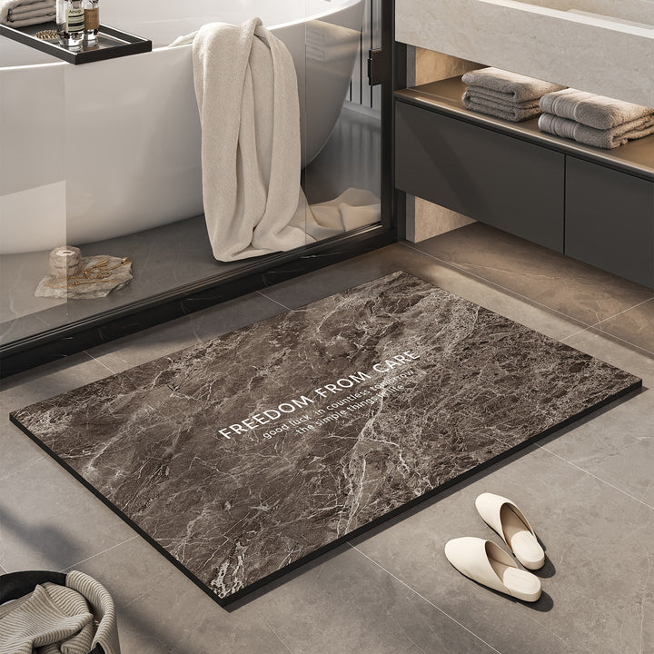 Inspirational Marble Bath Mat Kalsten
