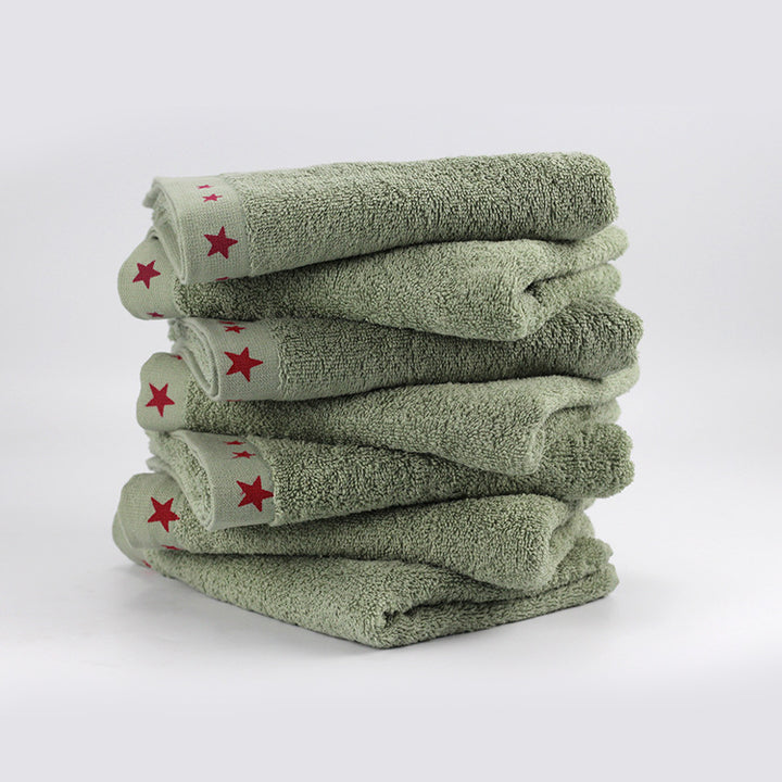 Care Towel With Soft Surface And Decorative Star Border Kalsten