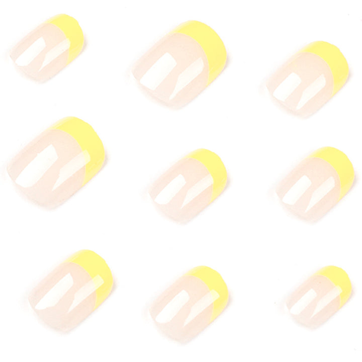 Artful Nail Art with Fresh Yellow Accent Kalsten