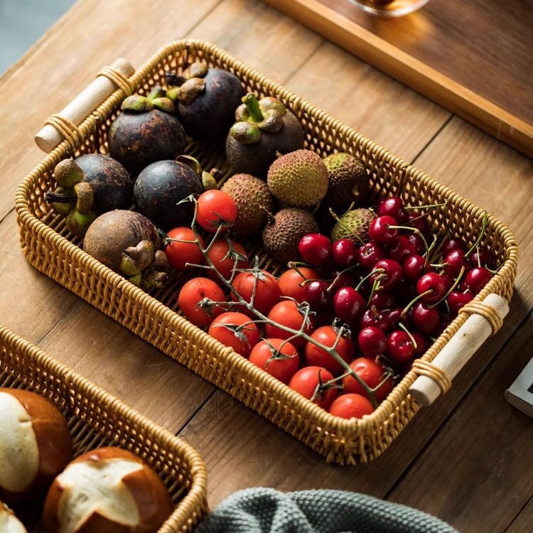 Rectangular Woven Storage Basket Kalsten