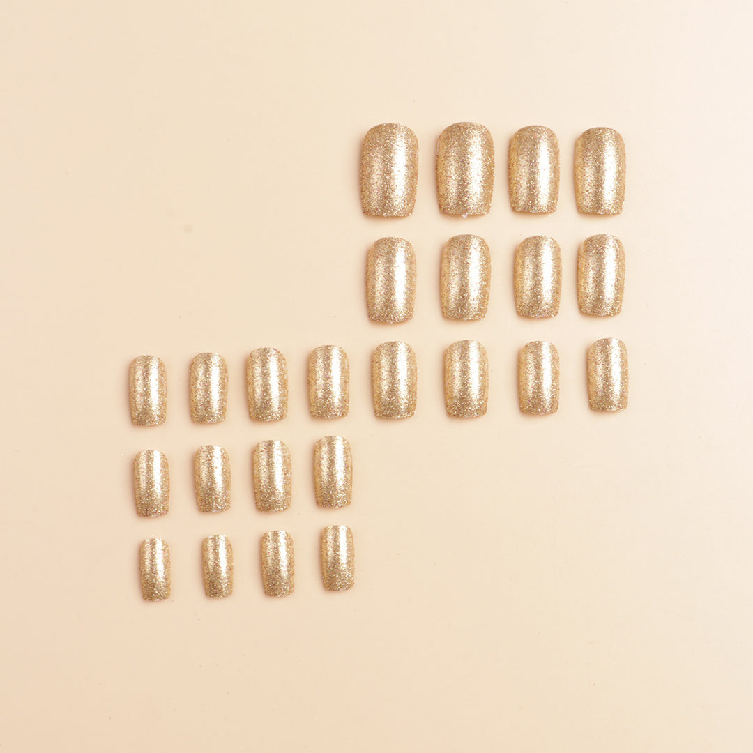 Glittery Press-On Nail Set Kalsten