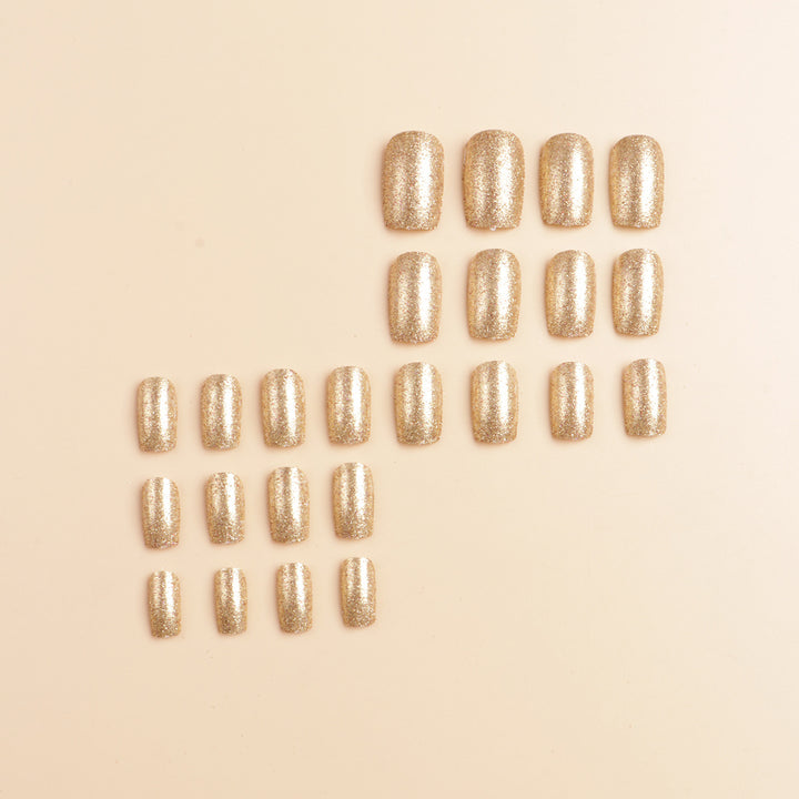 Glittery Press-On Nail Set Kalsten