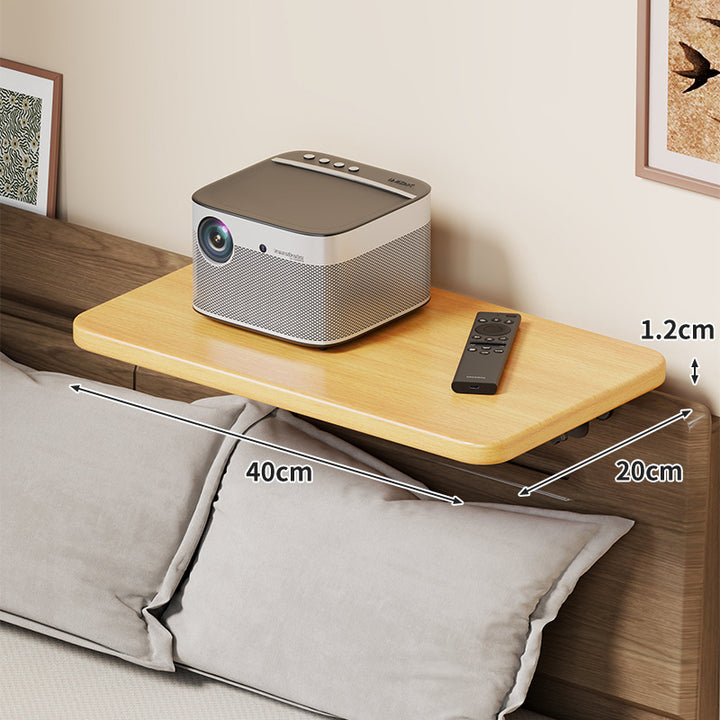 Slim Wall-Mounted Floating Bedside Shelf with Concealed Brackets