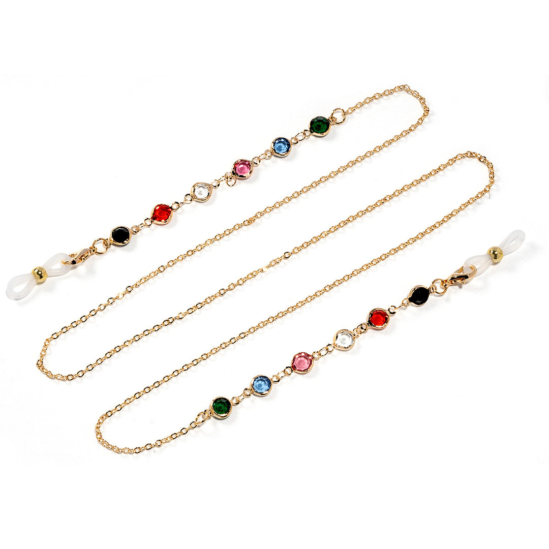 Stylish Decorative Gemstone Eyewear Chain Kalsten