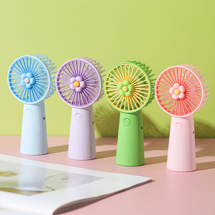 Decorative Floral Handheld Cooling Fan Kalsten