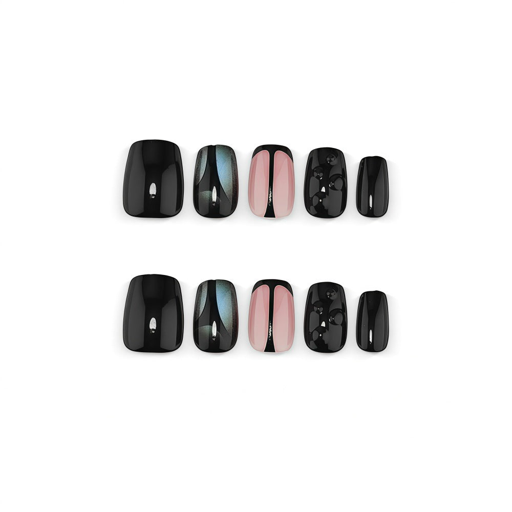 Artificial Nail Set with Elegant Geometric Designs Kalsten