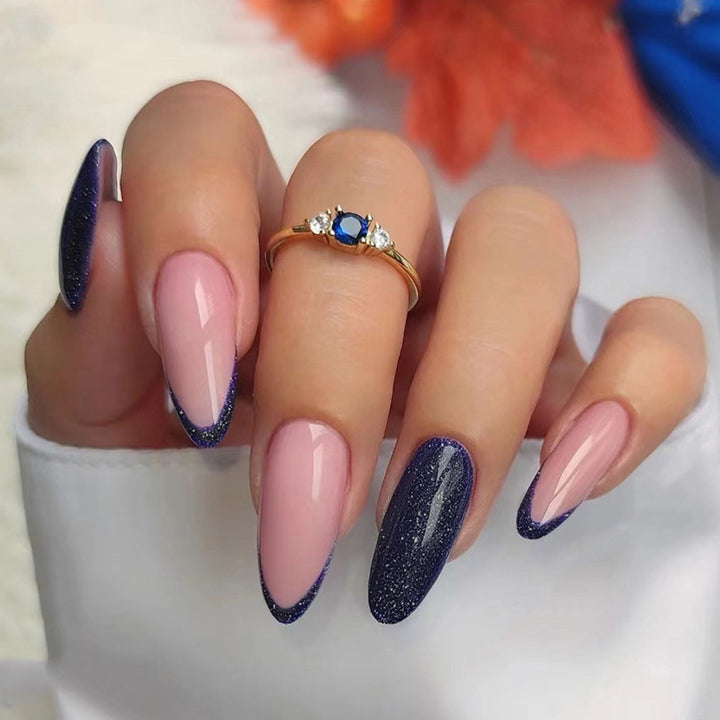 Artistic Heart-Accent Press-On Nail Set Kalsten