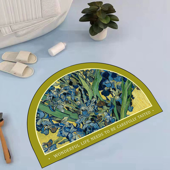 Artistic Ocean Scene Bath Mat