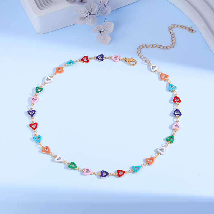 Colorful Heart Charm Anklet Kalsten