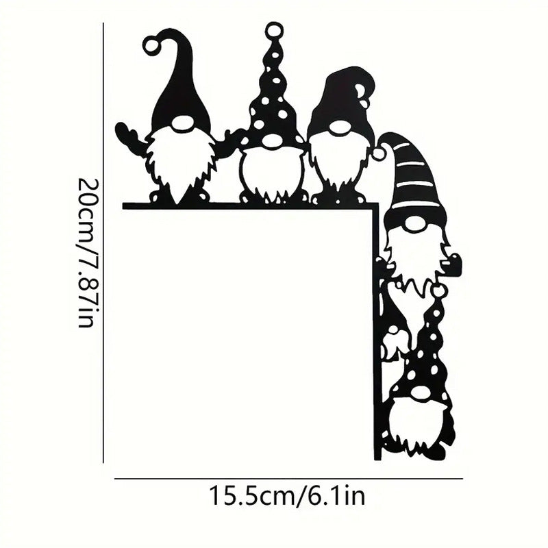 Decorative wall shelf with Christmas gnomes Kalsten