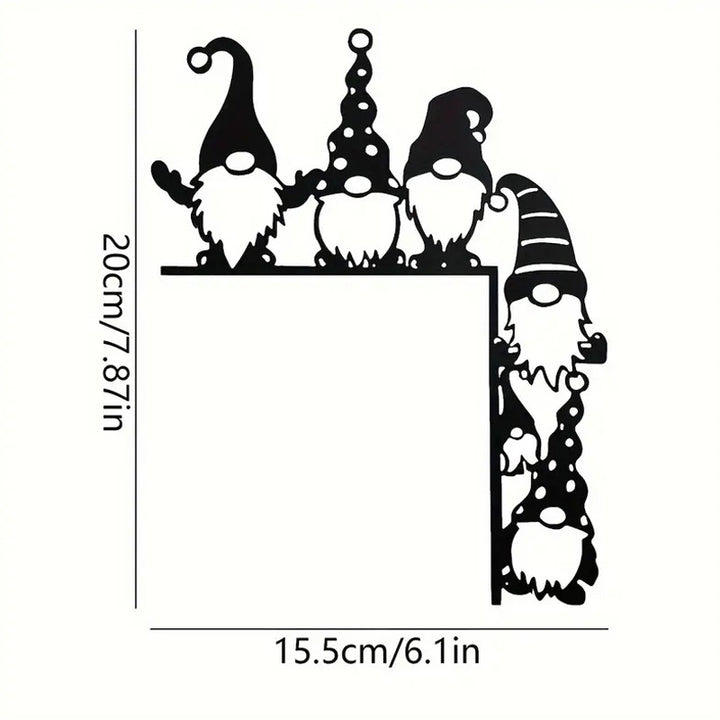 Decorative wall shelf with Christmas gnomes Kalsten