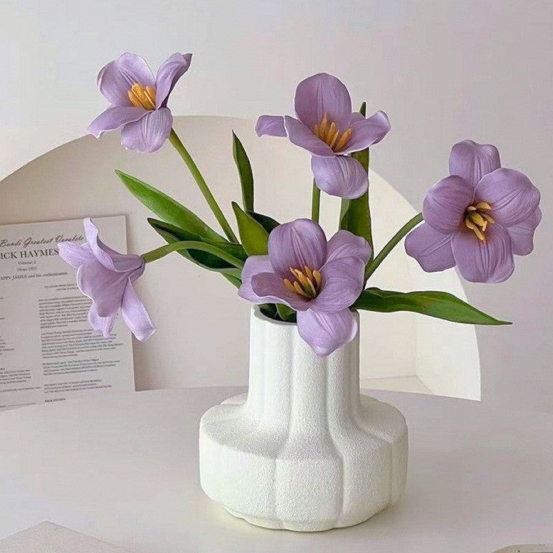 Elegant Faux Tulip Floral Arrangement