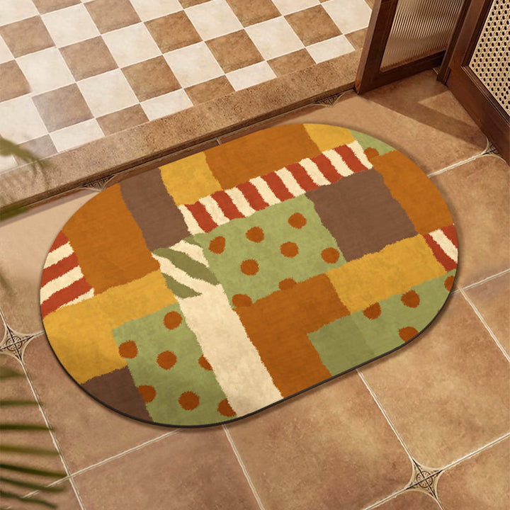 Colorful Patchwork Area Mat