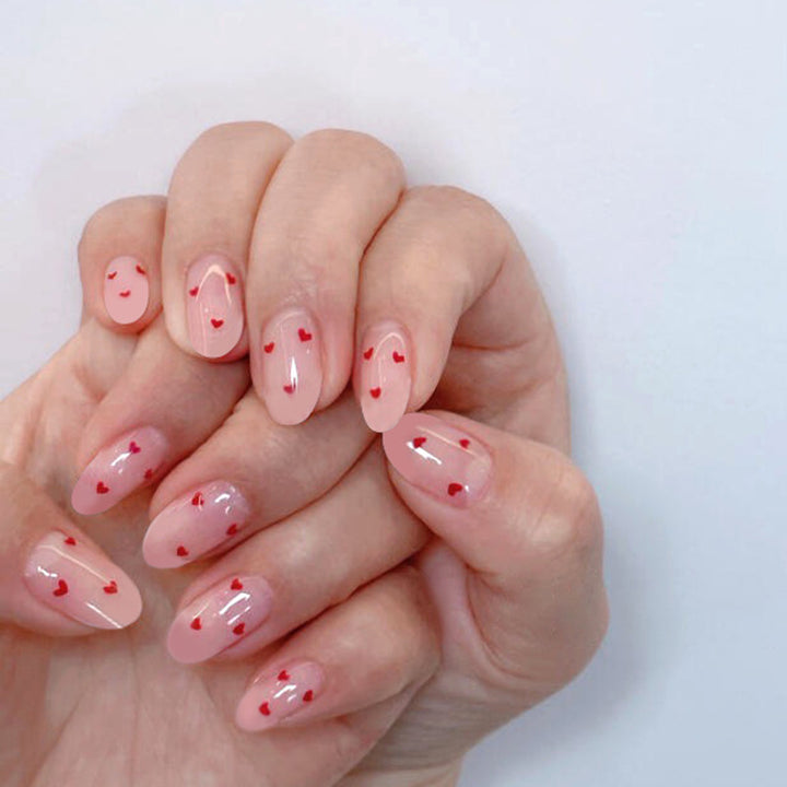 Heart-Design Press-On Nails Kalsten