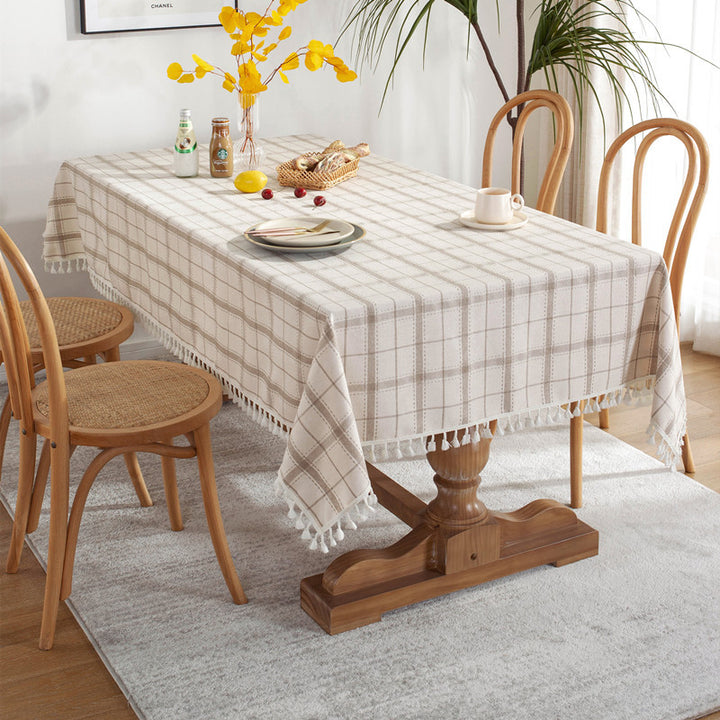 Casual Checkered Tablecloth
