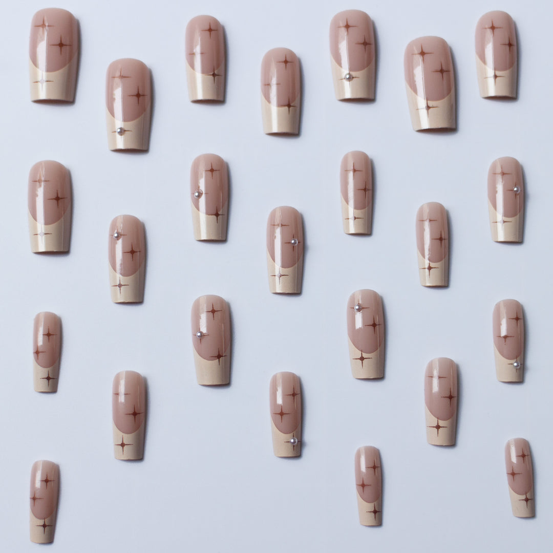 Elegant Long Acrylic Nail Art