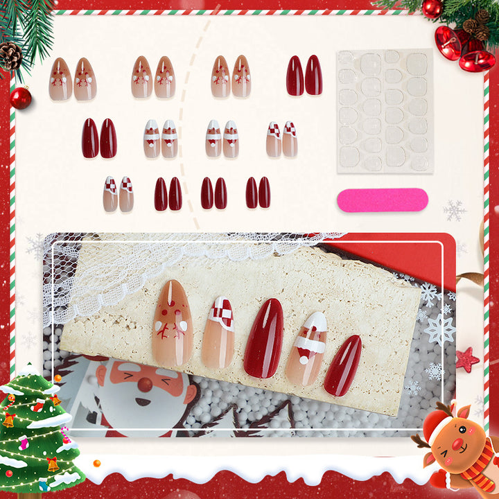 Festive Seasonal Press-On Nail Art Set