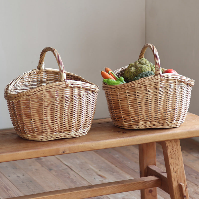 Storage basket made of natural rattan Kalsten