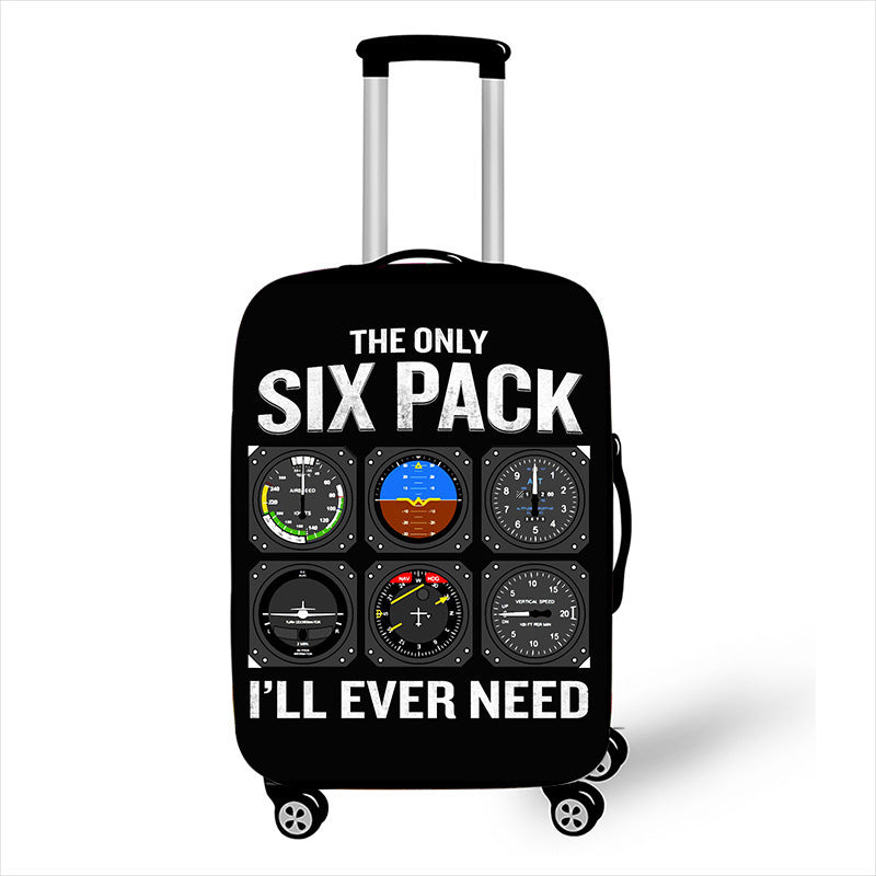 Men's hard-shell suitcase with exclusive airplane design Kalsten
