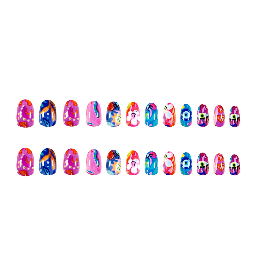 Creative and colorful nail art Kalsten