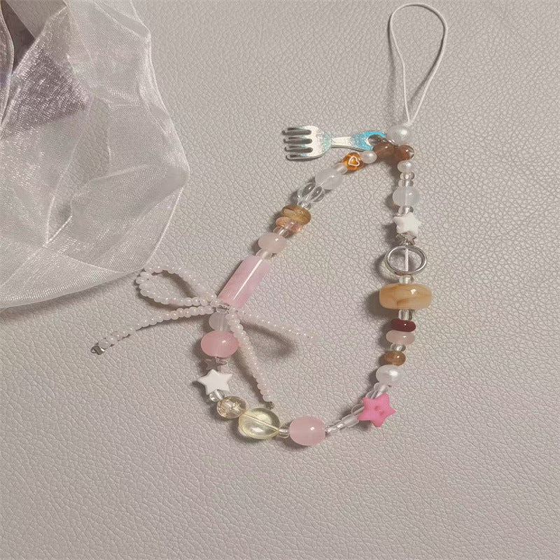 Artistic Beaded Charm Phone Strap Kalsten