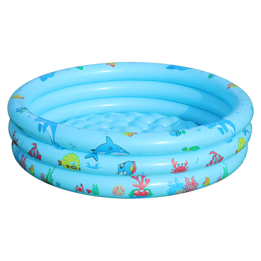 Women's Inflatable Children's Swimming Pool with Fun Sea Motifs Kalsten