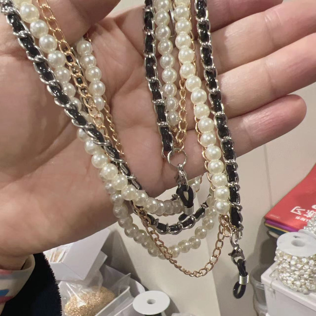 Elegant Multi-Strand Beaded Eyewear Chain Kalsten