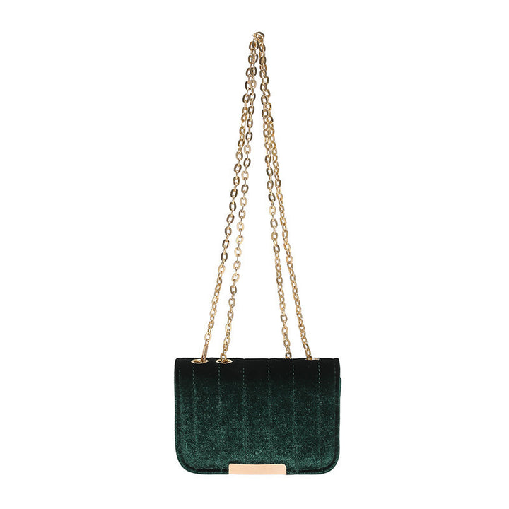 Elegant Quilted Velvet Crossbody Bag Kalsten