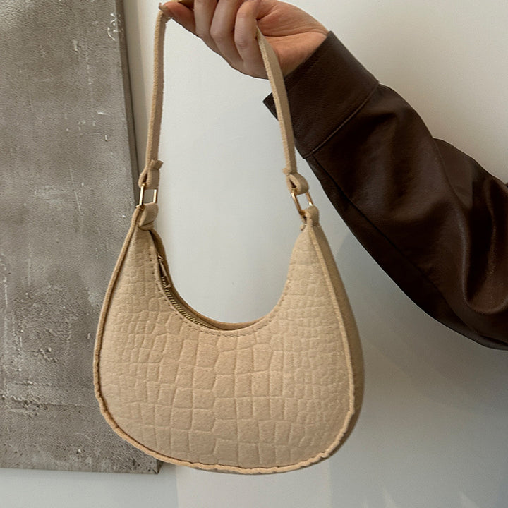 Fashionable Crocodile Embossed Hobo Bag