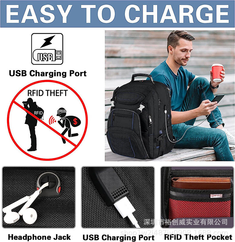 Versatile Tech Backpack with Multiple Compartments Kalsten