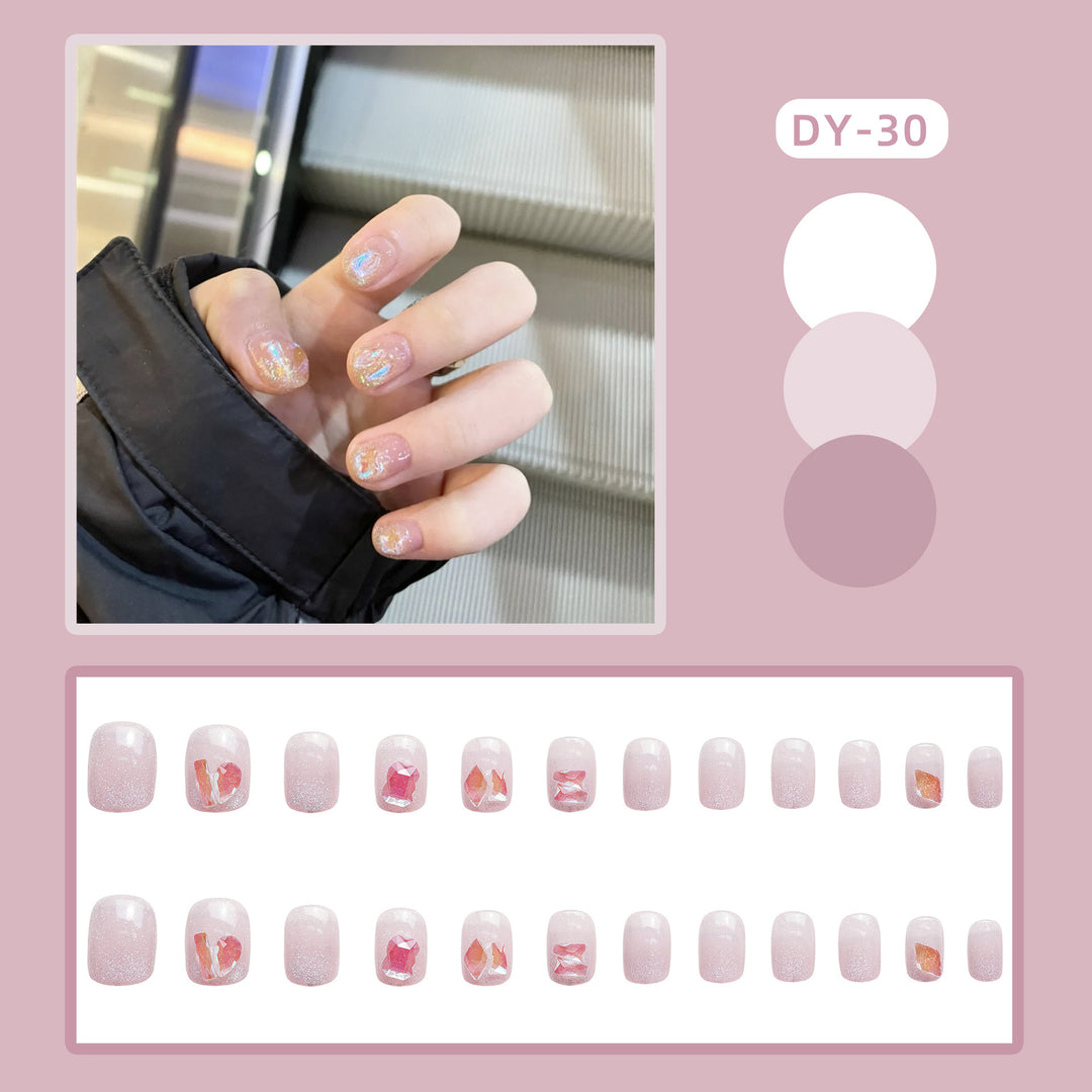 Sparkling Glittery Press-On Nail Set Kalsten