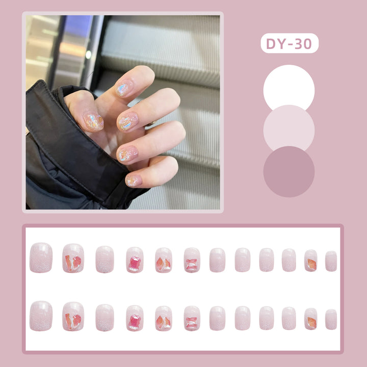 Sparkling Glittery Press-On Nail Set Kalsten