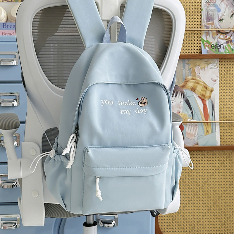 Casual Embroidered Mini Backpack Kalsten