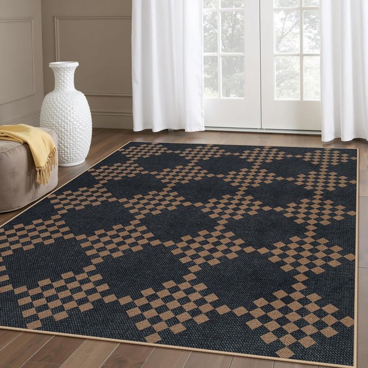Stylish Diamond Pattern Outdoor Area Rug Kalsten