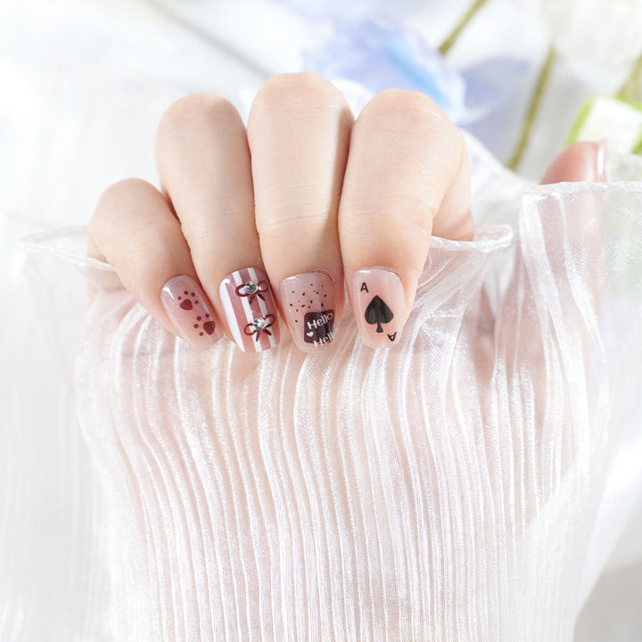 Playful Themed Press-On Nail Set Kalsten