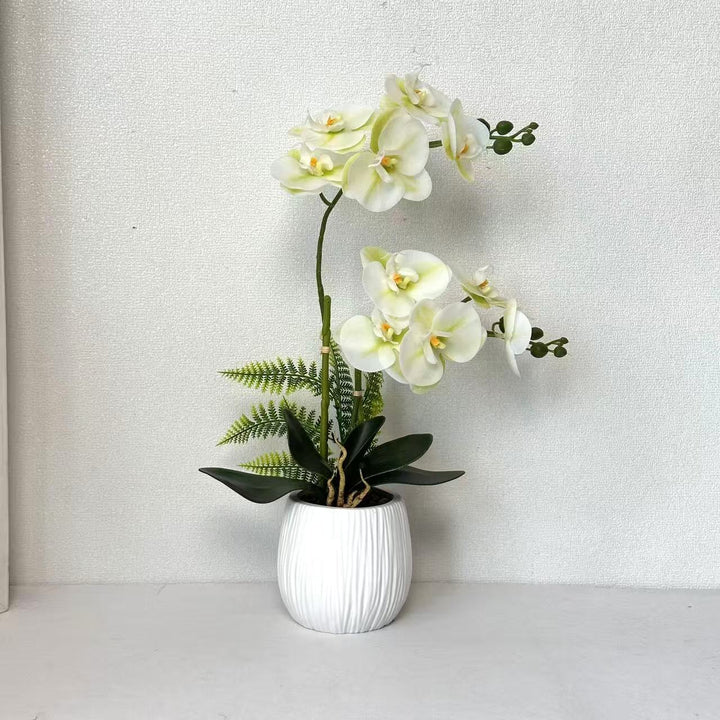 Faux Orchid Plant Arrangement for Home Decor