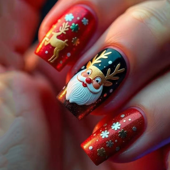 Creative Art Nails with Festive Christmas Design Kalsten