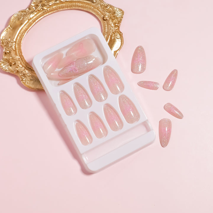 DIY Gradient Glitter Press-On Nails Kalsten