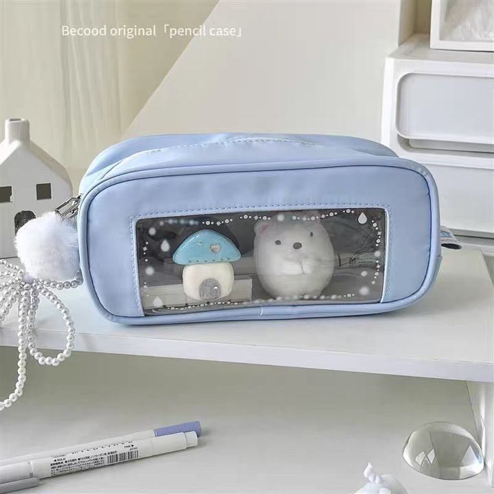 Clear Windowed Pencil Case