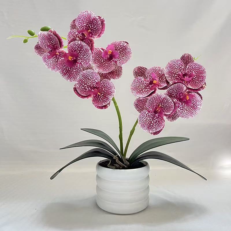 Elegant Artificial Orchid Flower Arrangement for Home Decor