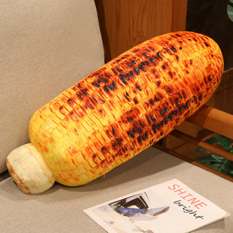 Novelty Grilled Corn Bolster Plush Decorative Lumbar Pillow Kalsten