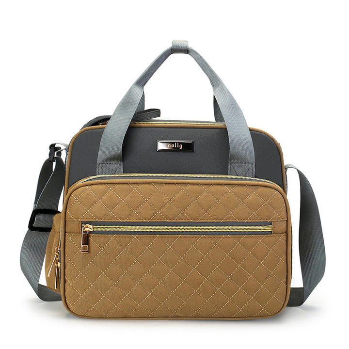 Quilted Multi-Pocket Diaper Tote Kalsten
