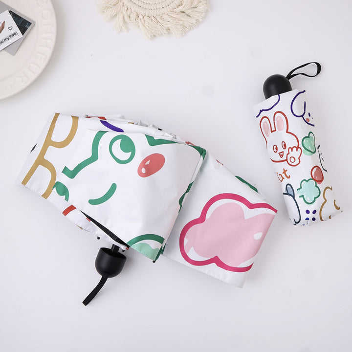 Women's creative folding umbrella with colorful designs Kalsten